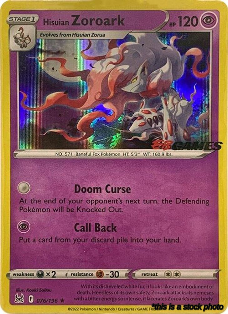 Hisuian Zoroark - 076/196 (EB Games Exclusive)