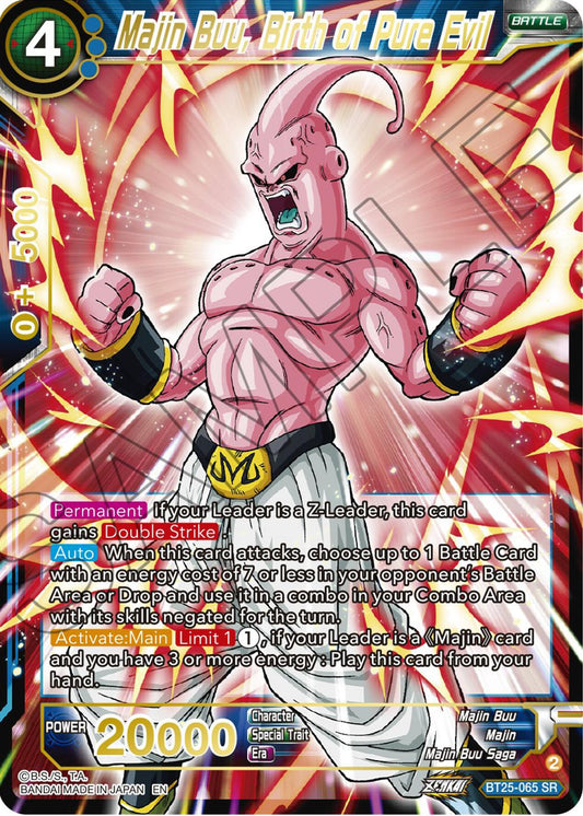 Majin Buu, Birth of Pure Evil