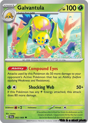 Uncommon Galvantula [002/064 Near Mint ]