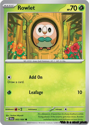 Common Rowlet [003/064 Near Mint ]