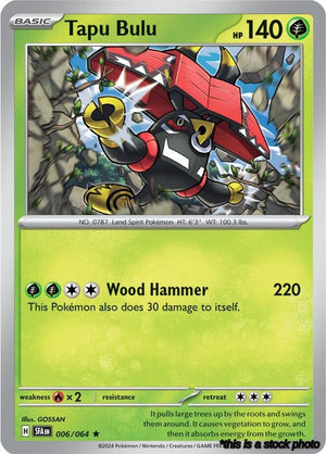 Reverse Holofoil Tapu Bulu - 006/064 [006/064 Near Mint ]