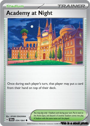 Uncommon Academy at Night [054/064 Near Mint ]