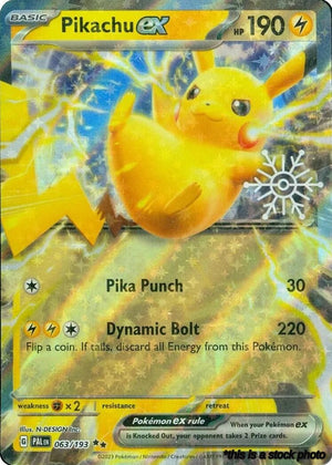 Double Rare Pikachu ex (Holiday Calendar) [063/193 Lightly Played ]