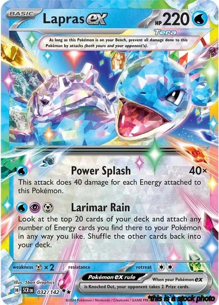 Double Rare Lapras ex - 032/142 [032/142 Lightly Played ]