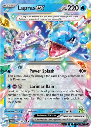 Double Rare Lapras ex - 032/142 [032/142 Lightly Played ]
