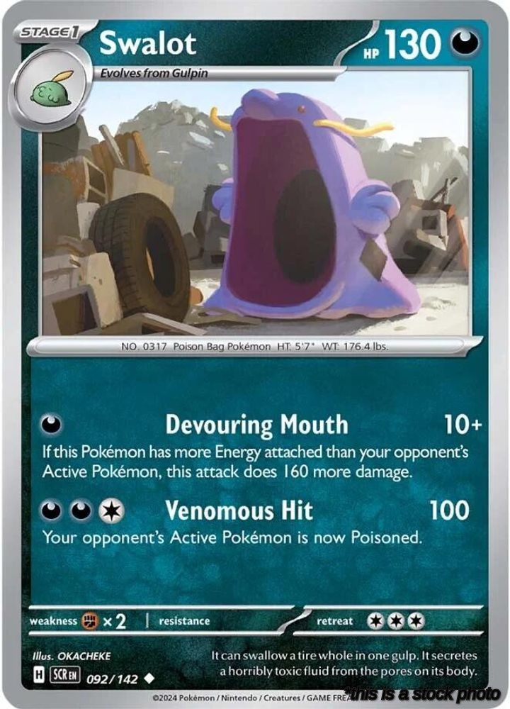 092/142 Swalot Uncommon Reverse Holofoil