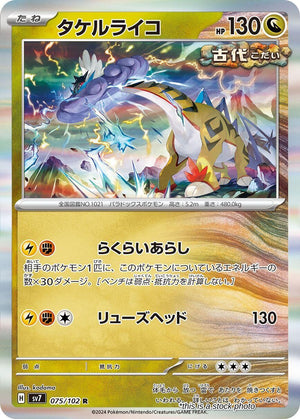 JP Holofoil Near Mint Raging Bolt [075/102]