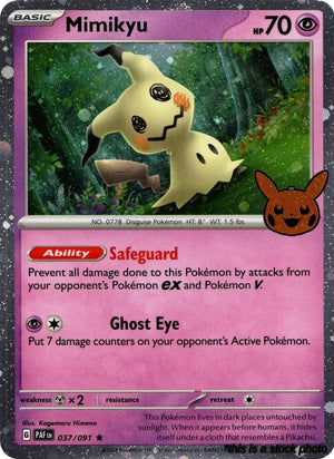 037/091 Mimikyu (Cosmos Holo) Holo Rare Holofoil