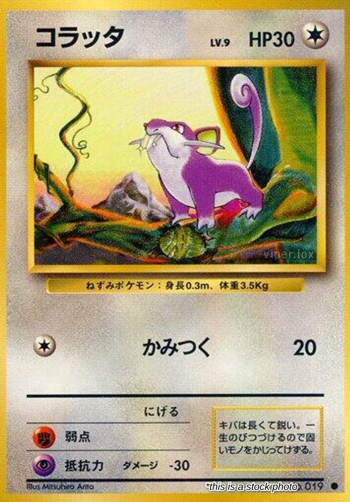 JP Normal Moderately Played Rattata [007/020]