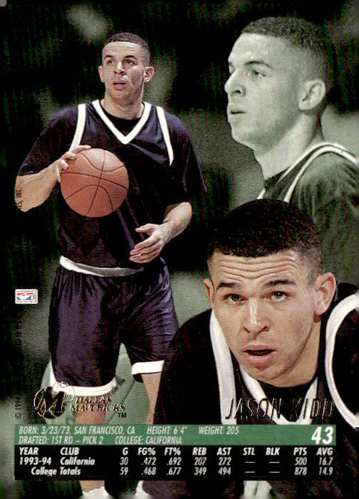 1994-95 Ultra #43 Jason Kidd