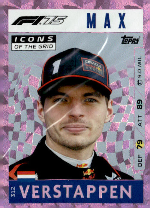 2025 Topps Turbo Attax F1 #312 Max Verstappen Pink Diamond
