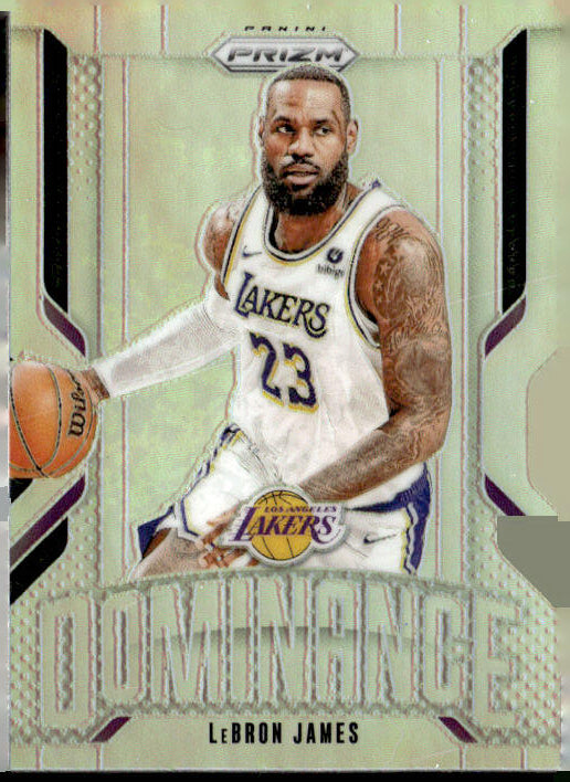 2024-25 Panini Prizm #14 LeBron James Dominance Prizms Silver