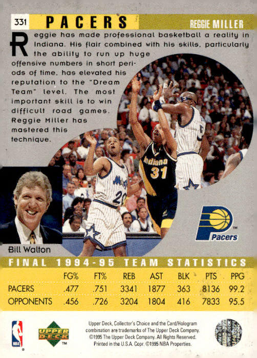 1995-96 Collector's Choice English II #121 Reggie Miller