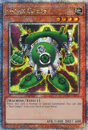 1st Edition Green Gadget (Quarter Century Secret Rare) [MP24-EN014 Near Mint] Quarter Century Secret Rare