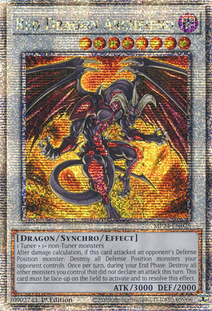 1st Edition Red Dragon Archfiend (Quarter Century Secret Rare) [MP24-EN025 Near Mint] Quarter Century Secret Rare