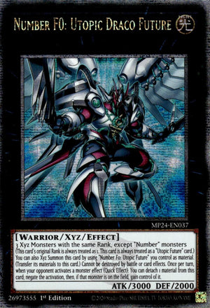 1st Edition Number F0: Utopic Draco Future (Quarter Century Secret Rare) [MP24-EN037 Near Mint] Quarter Century Secret Rare