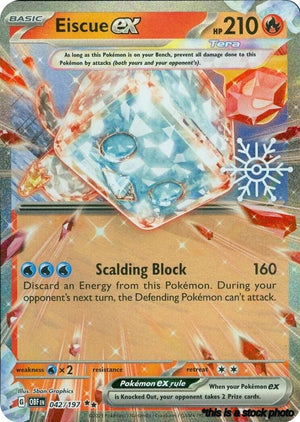 Holofoil Eiscue ex (Holiday Calendar) [042/197 Near Mint ]
