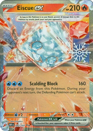 Double Rare Eiscue ex (Holiday Calendar) [042/197 Near Mint ]