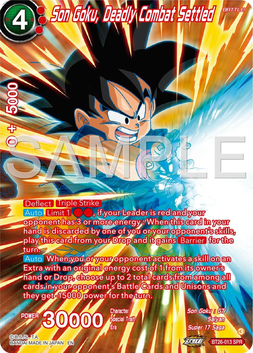 Son Goku, Deadly Combat Settled (SPR)