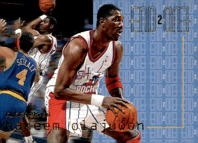 1995-96 Fleer #13 Hakeem Olajuwon End 2 End