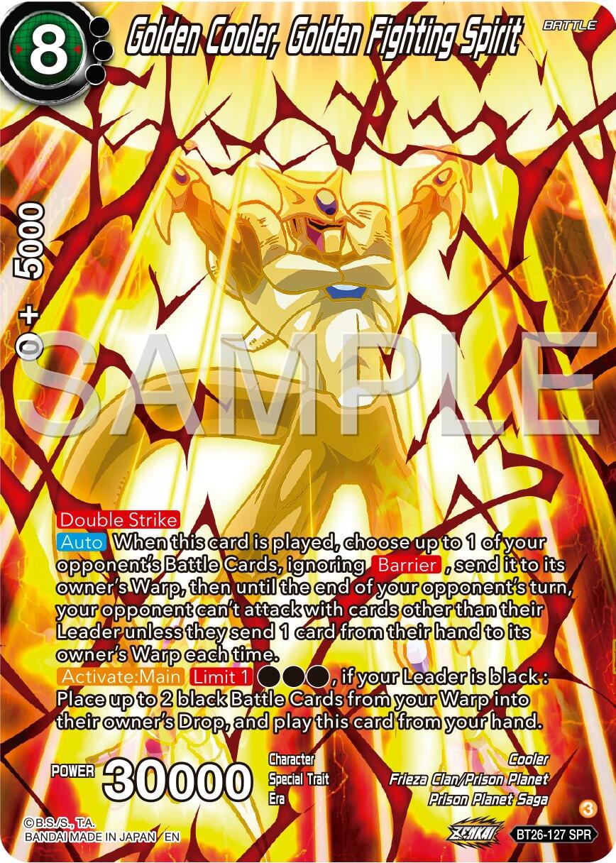 Golden Cooler, Golden Fighting Spirit (SPR)