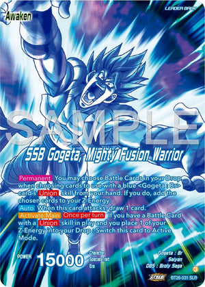 Gogeta // SSB Gogeta, Mighty Fusion Warrior (Alternate Art) [BT26-031]