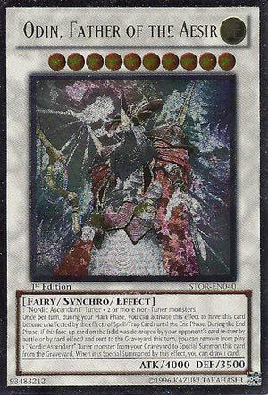 1st Edition Odin, Father of the Aesir (UTR) [STOR-EN040 Near Mint] Ultimate Rare