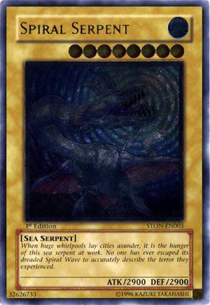 1st Edition Spiral Serpent (UTR) [STON-EN003 Near Mint] Ultimate Rare