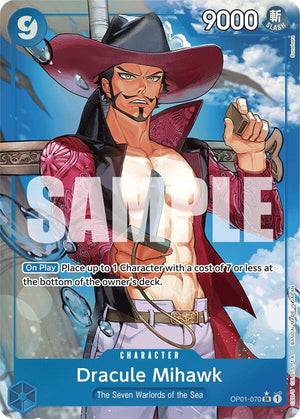 Dracule Mihawk (OP01-070) (Alternate Art) [OP01-070] Premium Booster -The Best