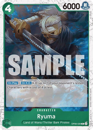 Ryuma (Jolly Roger Foil) [OP06-036] Premium Booster -The Best