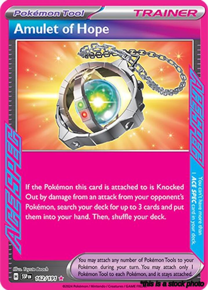 Holofoil Amulet of Hope [162/191 Lightly Played ]