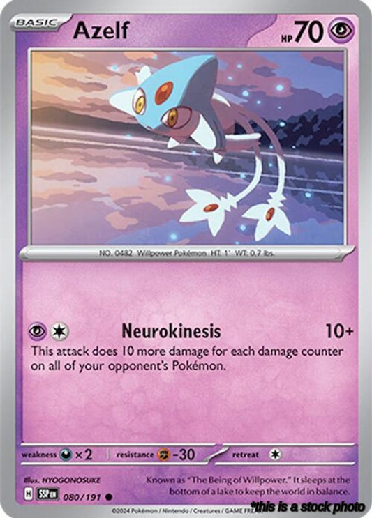Common Azelf [080/191 Near Mint ]