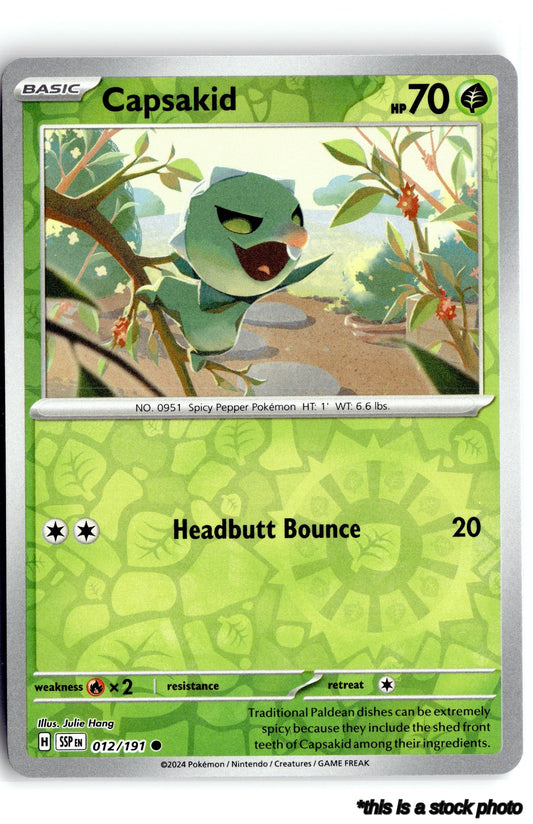 012/191 Capsakid Common Reverse Holofoil Lightly Played