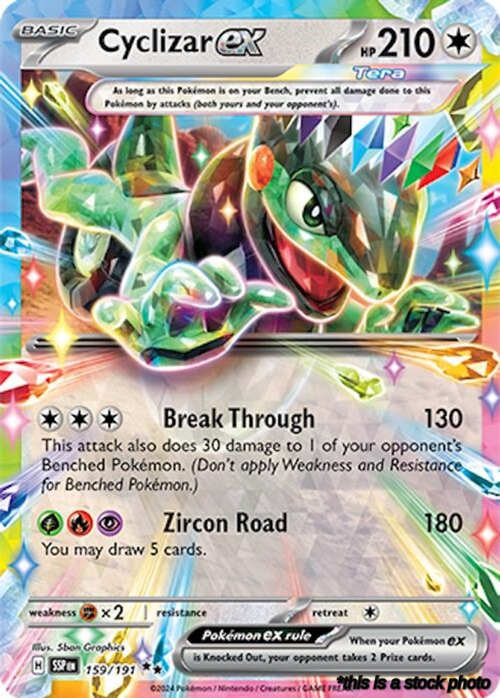 Double Rare Cyclizar ex - 159/191 [159/191 Lightly Played ]