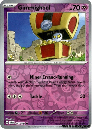 097/191 Gimmighoul Common Reverse Holofoil