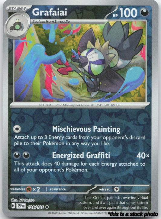 121/191 Grafaiai Uncommon Reverse Holofoil Lightly Played