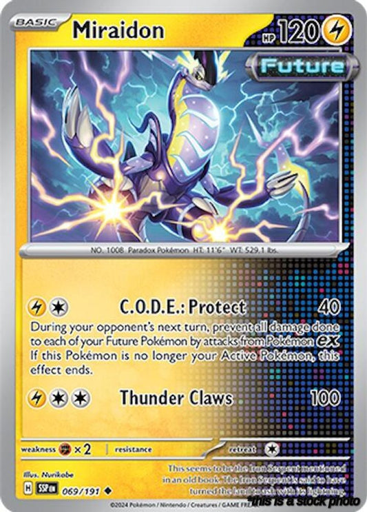 Uncommon Miraidon [069/191 Near Mint ]