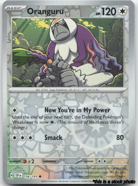 156/191 Oranguru Common Reverse Holofoil Lightly Played