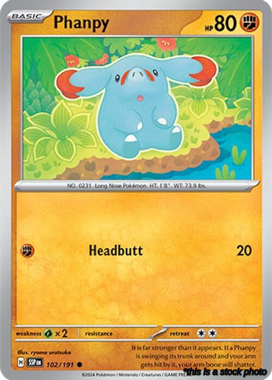 Common Phanpy - 102/191 [102/191 Near Mint ]