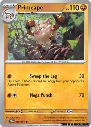 Normal Primeape [099/191 Near Mint ]
