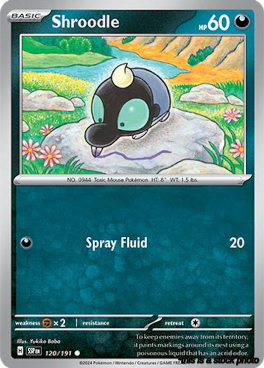 120/191 Shroodle Common Normal Lightly Played