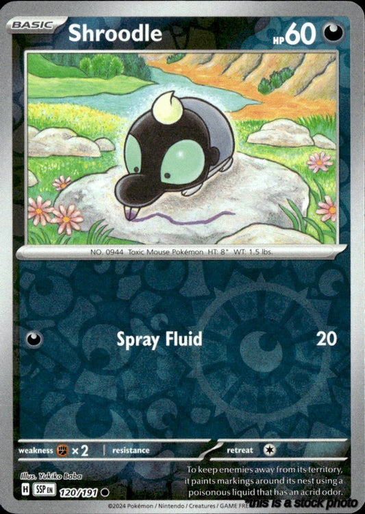 120/191 Shroodle Common Reverse Holofoil Lightly Played