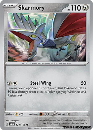 Reverse Holofoil Skarmory - 124/191 [124/191 Near Mint ]