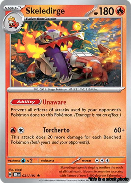 Rare Skeledirge [031/191 Near Mint ]