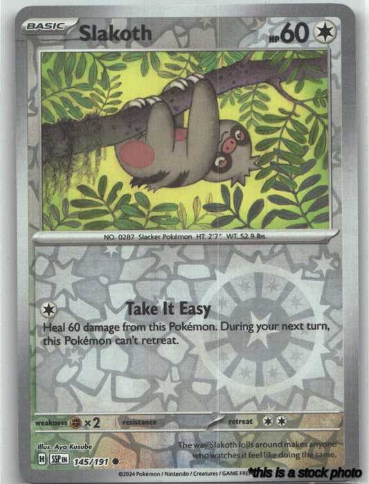 145/191 Slakoth Common Reverse Holofoil Lightly Played