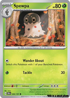 Normal Spewpa [006/191 Near Mint ]