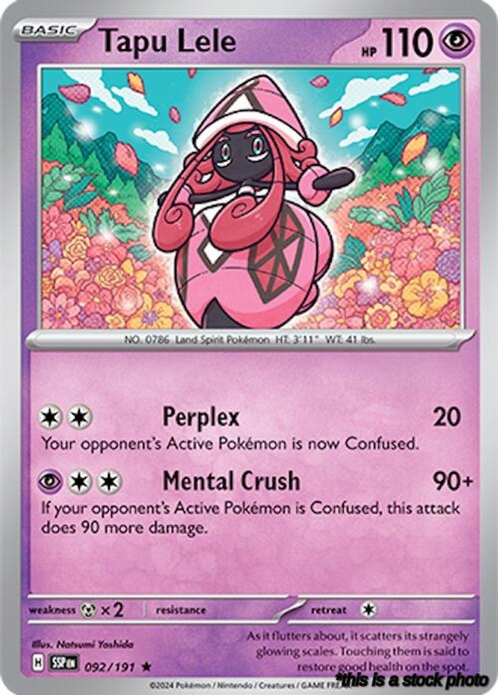 Rare Tapu Lele [092/191 Near Mint ]