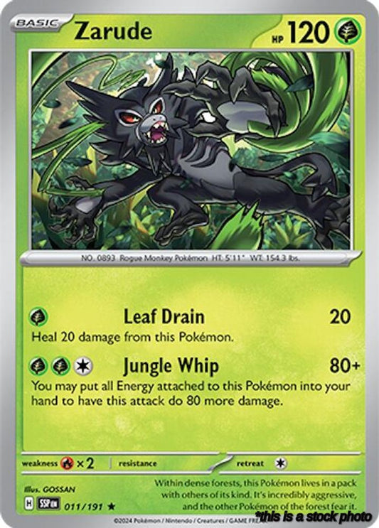 Rare Zarude [011/191 Near Mint ]