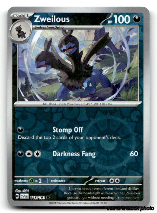 118/191 Zweilous Common Reverse Holofoil Lightly Played
