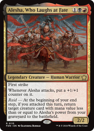 Alesha, Who Laughs at Fate [FDN/115] 2024 Magic: The Gathering